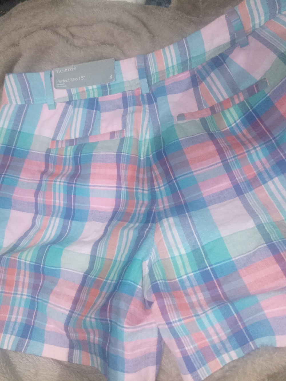 Talbots Pink & Blue Plaid Women’s Shorts